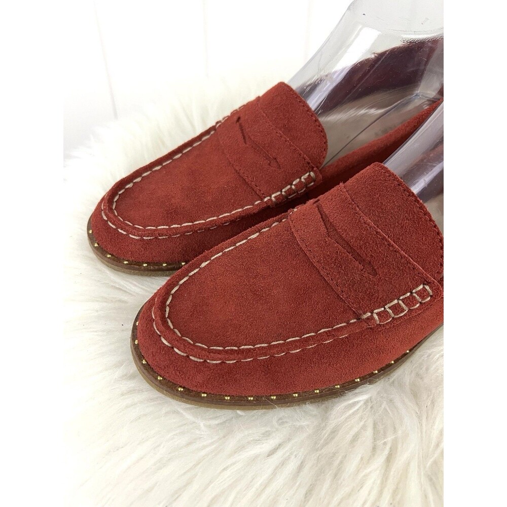 Sperry Wine Red Seaport Studded Penny Suede Loafers Womens Size 8.5 Coastal - Picture 2 of 8